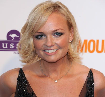 emma bunton showed off a spectacular diamond engagement ring to the ...