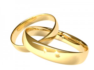 Symbol wedding rings