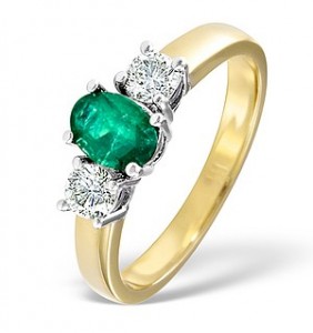 Emerald wedding ring uk
